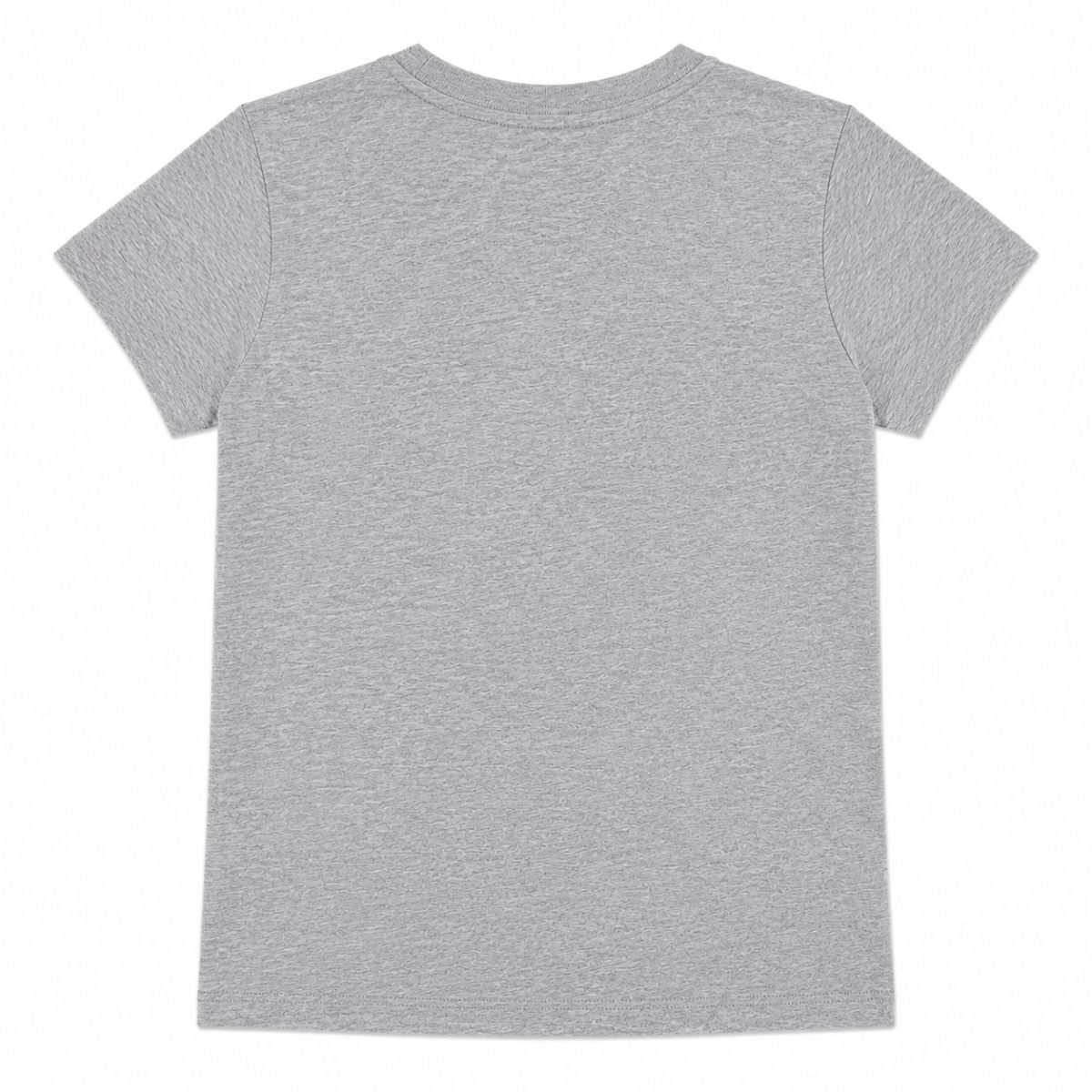 Polera Gris Con Logo Frontal Negro - Blanco - Imagen 2