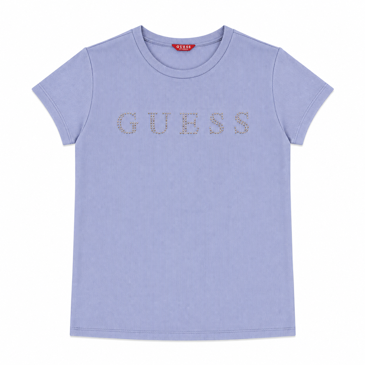Polera Guess Lila Brillos Polera Lila Con Logo De Brillos - Imagen 1