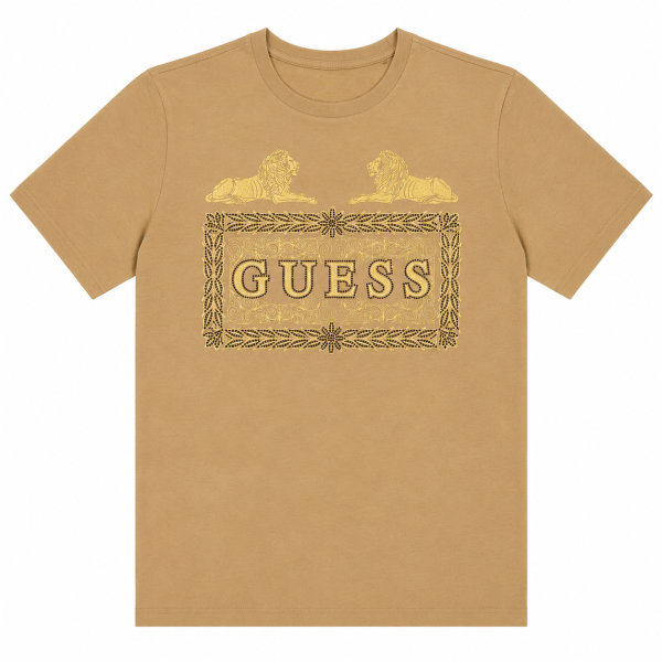 Polera Leones Camel detalles Dorados
