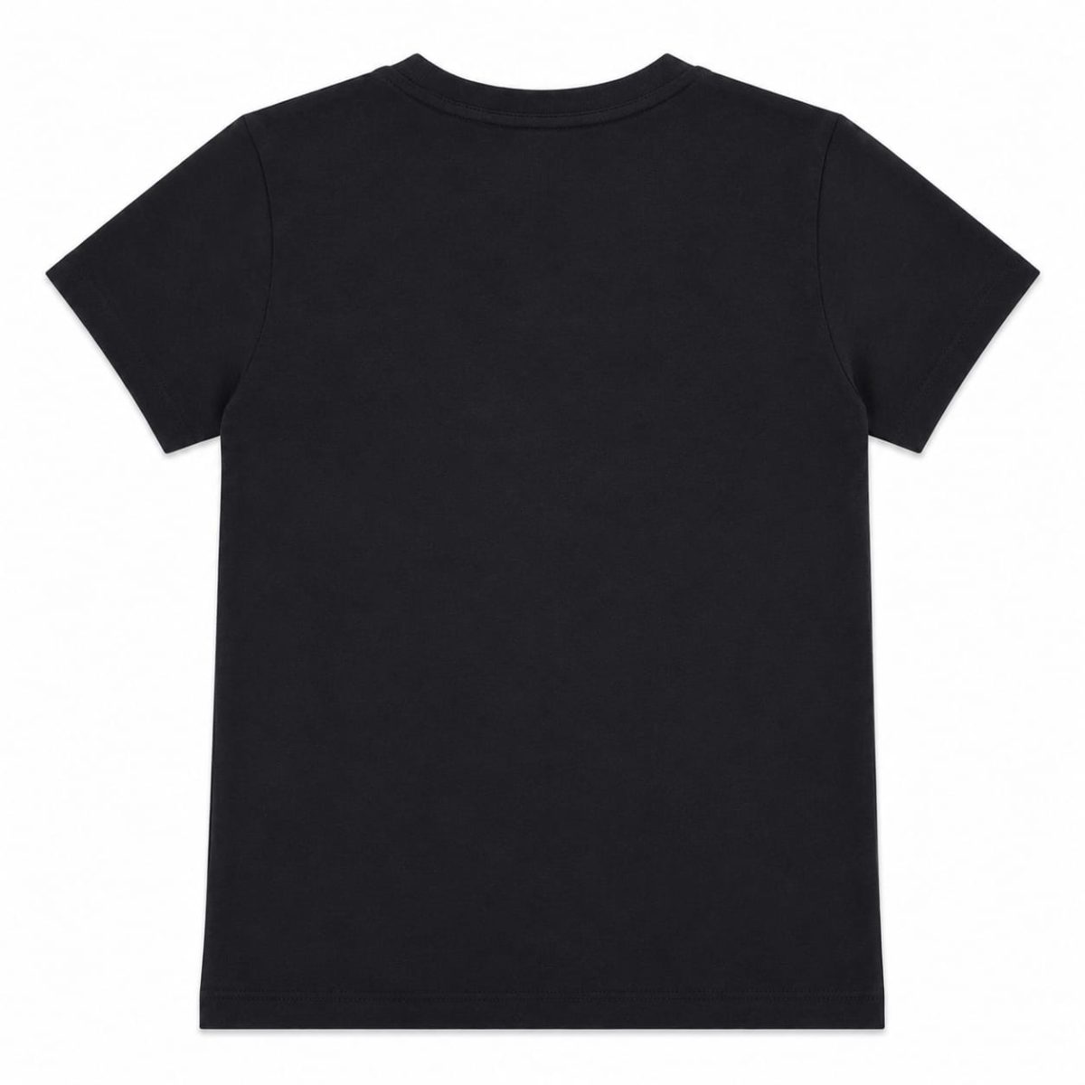 Polera Negra Con Logo Frontal De Pedrería Dorada - Imagen 2