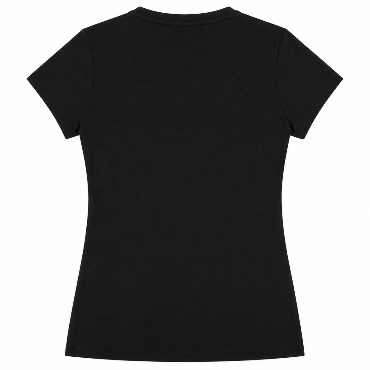 Polera Negra Con Logo Central De Strass - Imagen 2