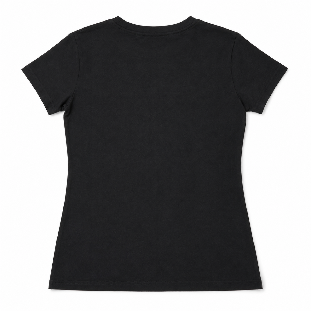 Polera Negra Con Logo Bordado Dorado - Imagen 2