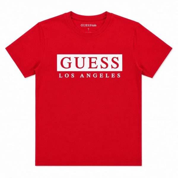 Polera Roja Con Logo Reflectante