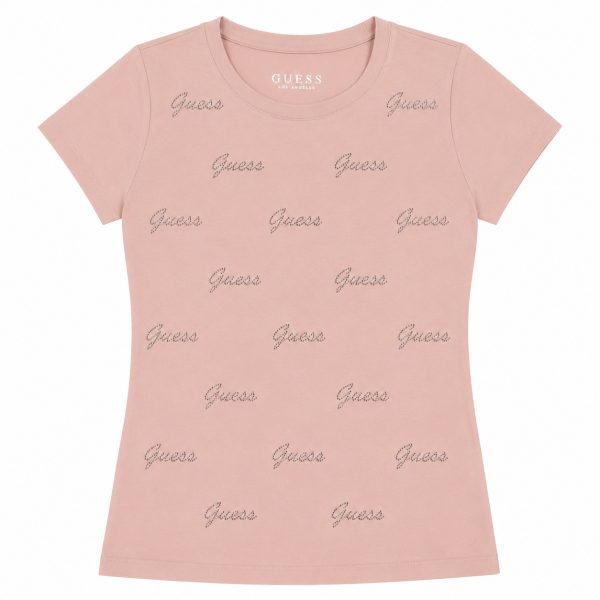 Polera Palo Rosa Con Brillos