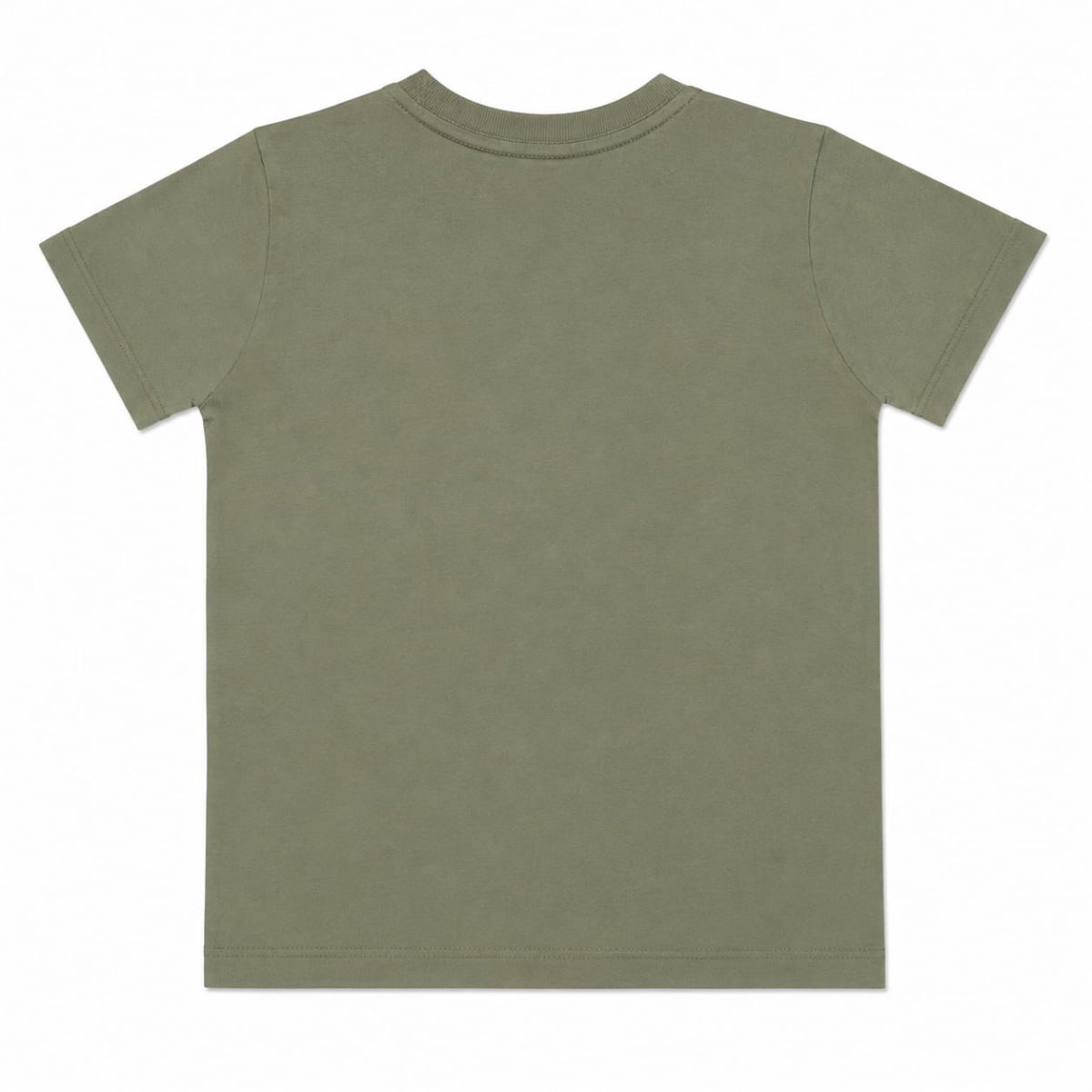 Polera Verde Oliva Con Estampado Blanco - Imagen 2