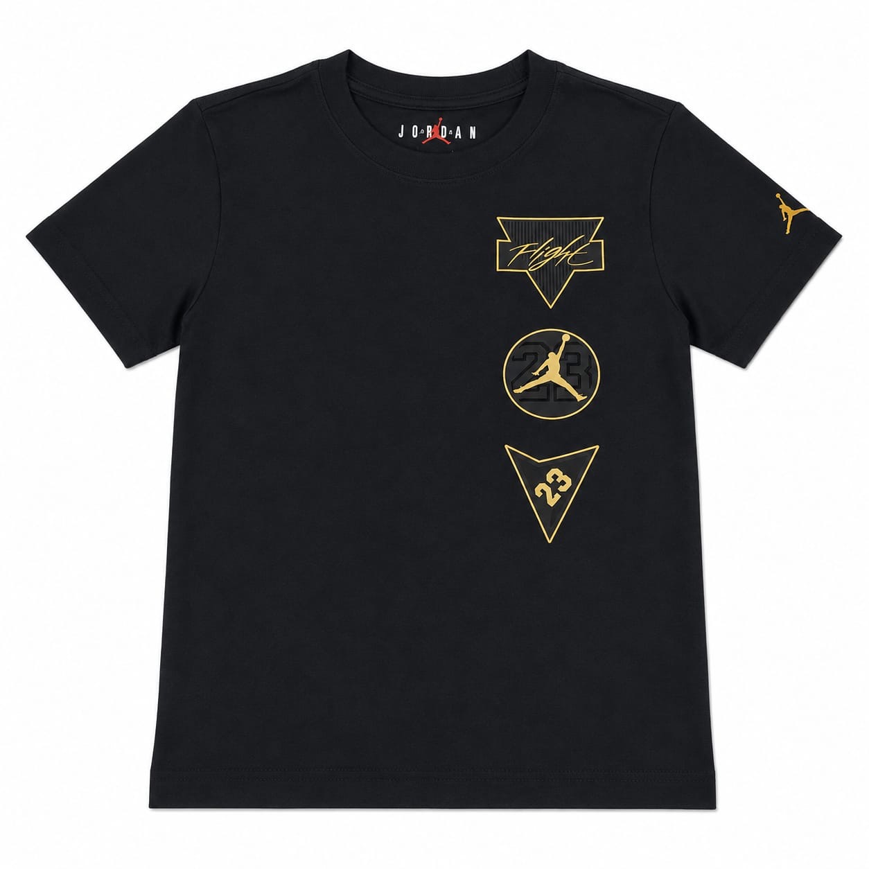 Polera Jordan Polera Negra Con Detalles Dorados - Imagen 1