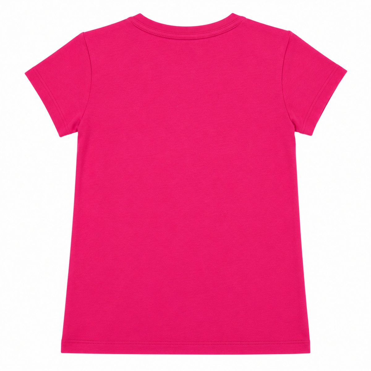 Polera Fucsia Con Logo Frontal Negro - Blanco - Imagen 2
