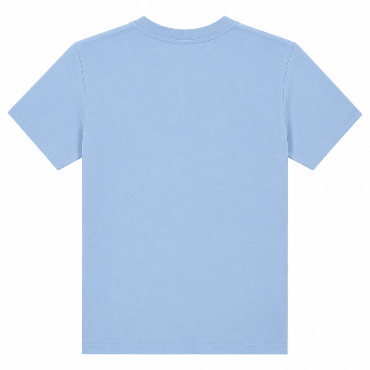 Polera Celeste Con Detalles Amarillo-Blanco - Imagen 2