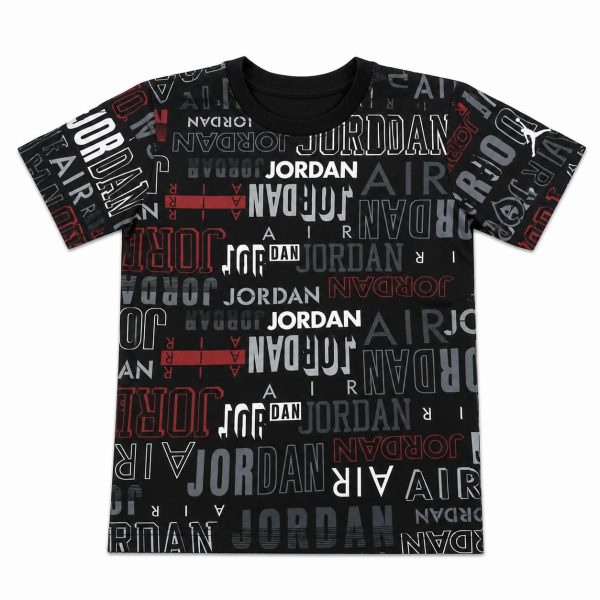 Polera Negra Multi Letras