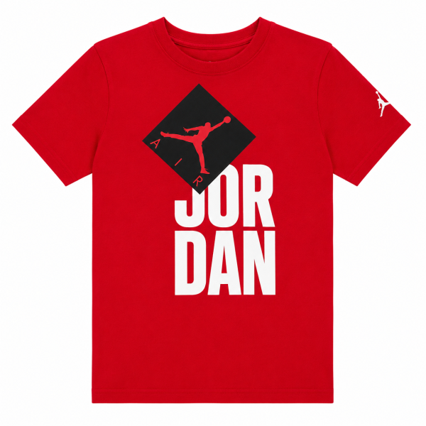 Polera Roja Con Logo En Letras Blancas