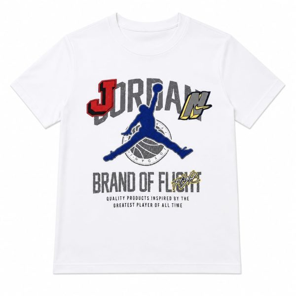 Polera Blanca Diseño Brand Of Flight