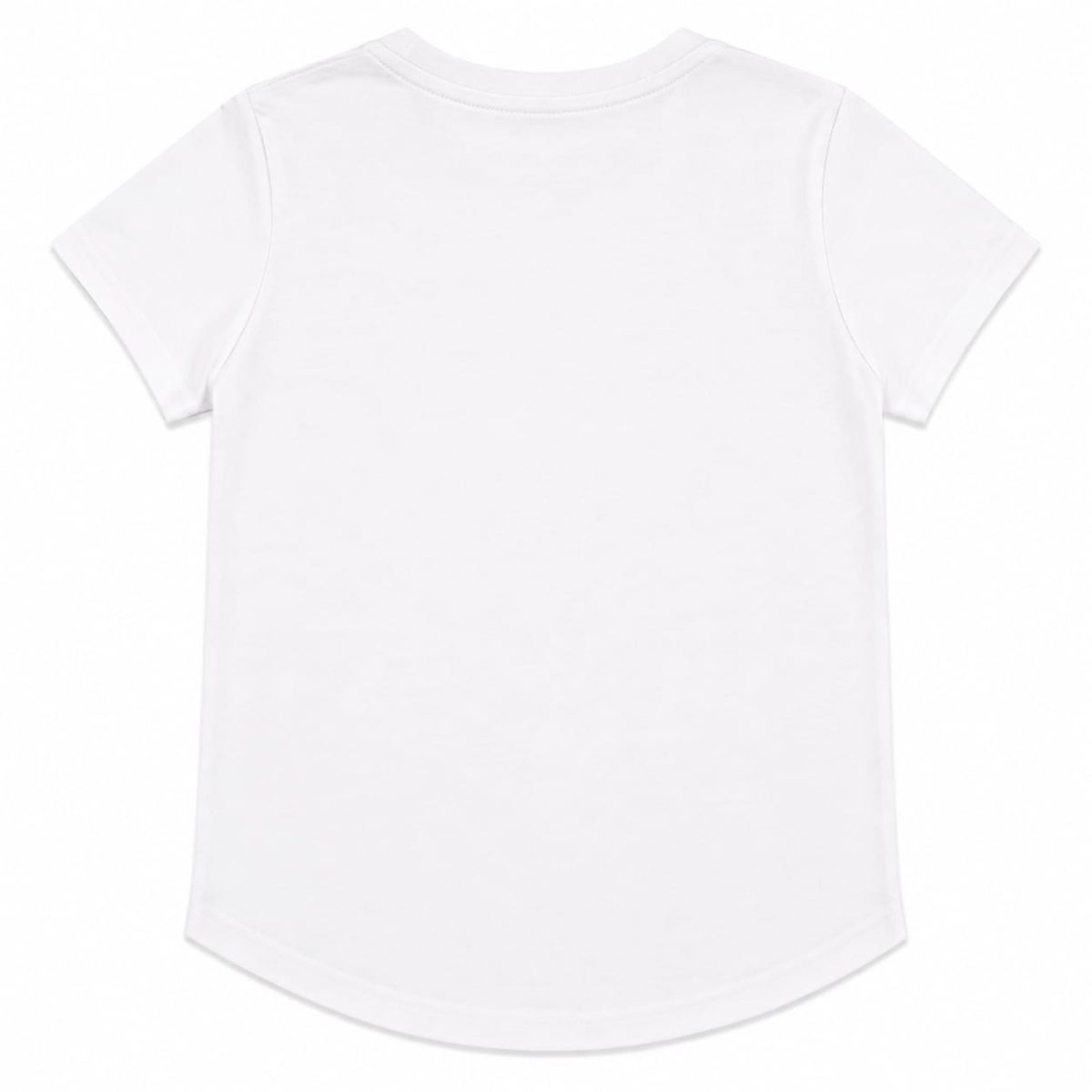 Polera Blanca Con Logo Frontal Naranjo - Imagen 2