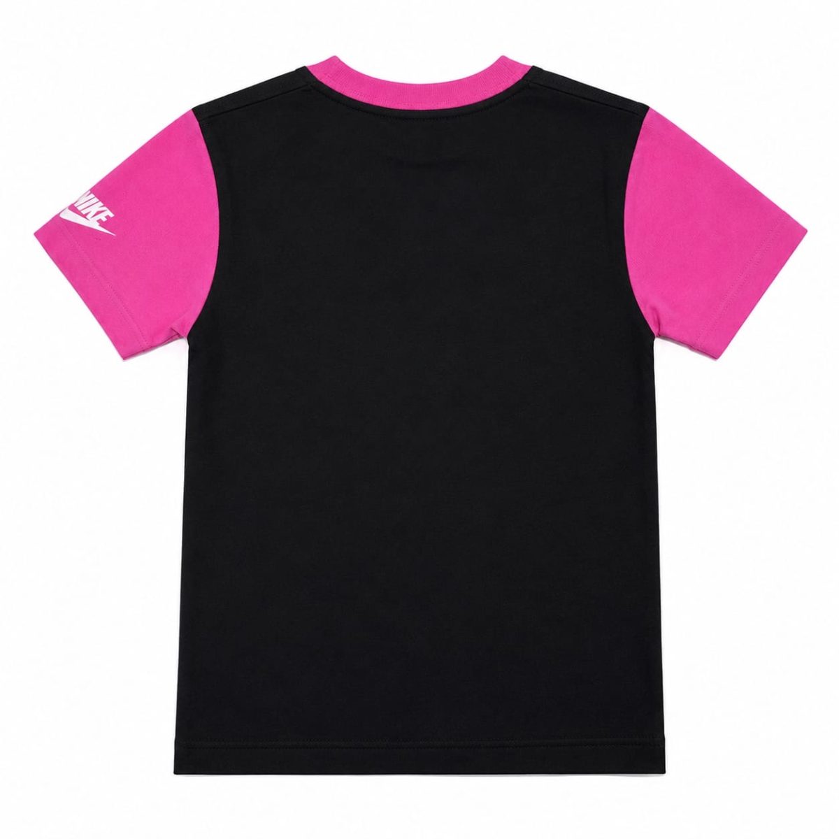 Polera Negra - Fucsia Con Logo Frontal Floral - Imagen 2