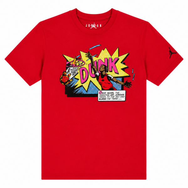 Polera Roja Con Logo De Estilo Comic Grande