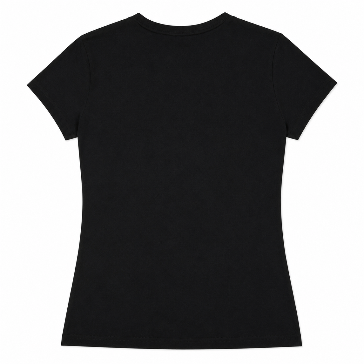 Polera Negra Con Logo Escrito En Brillos - Imagen 2
