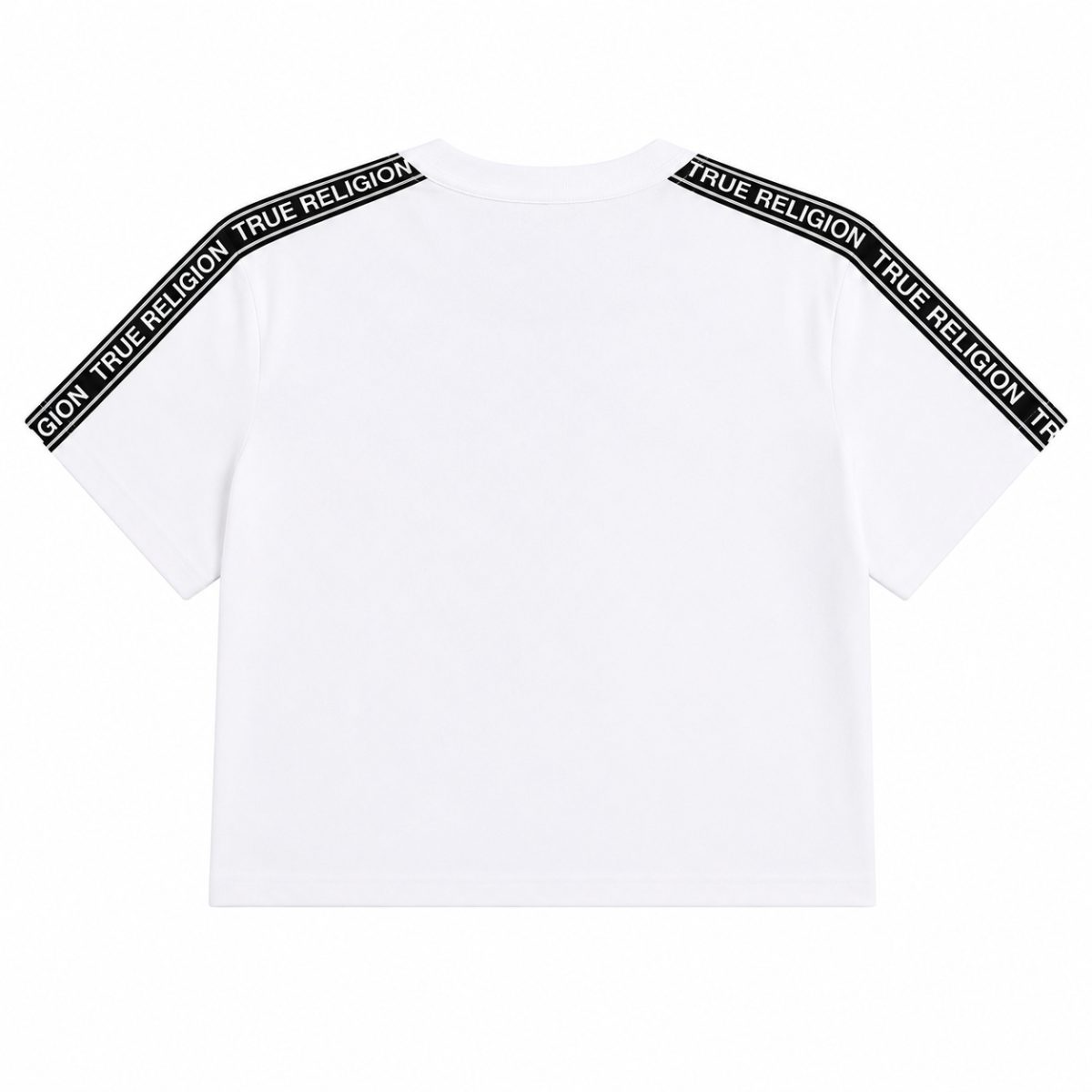 Crop Top Oversize Blanco-Negro - Imagen 2
