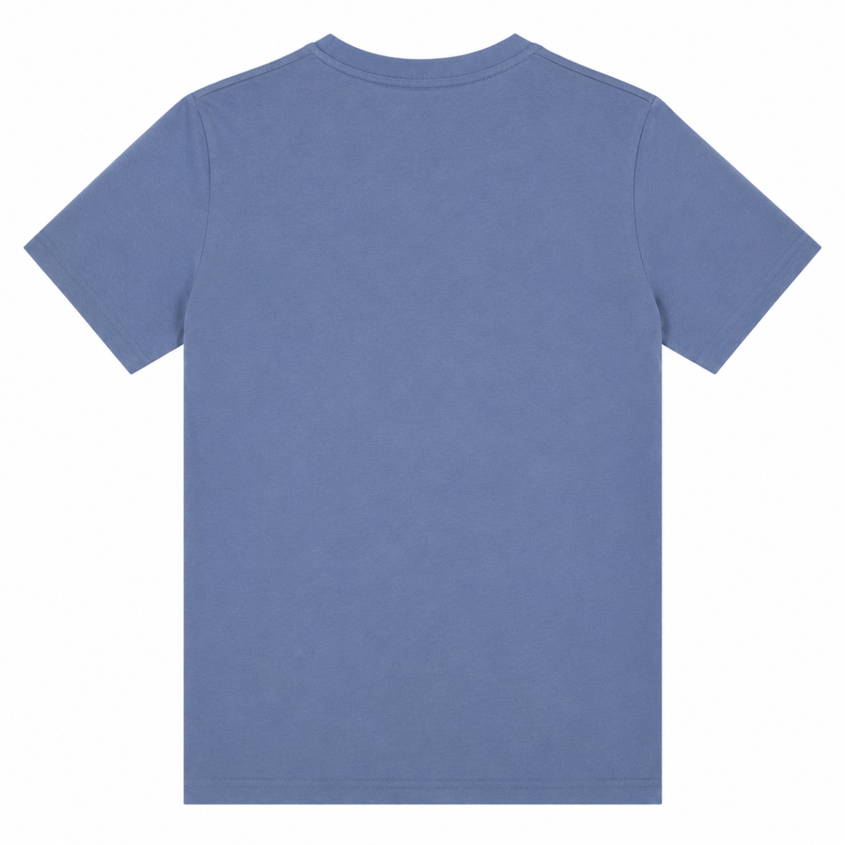 Polera Celeste Jaspeada Con Logo Clasico Blanco - Imagen 2