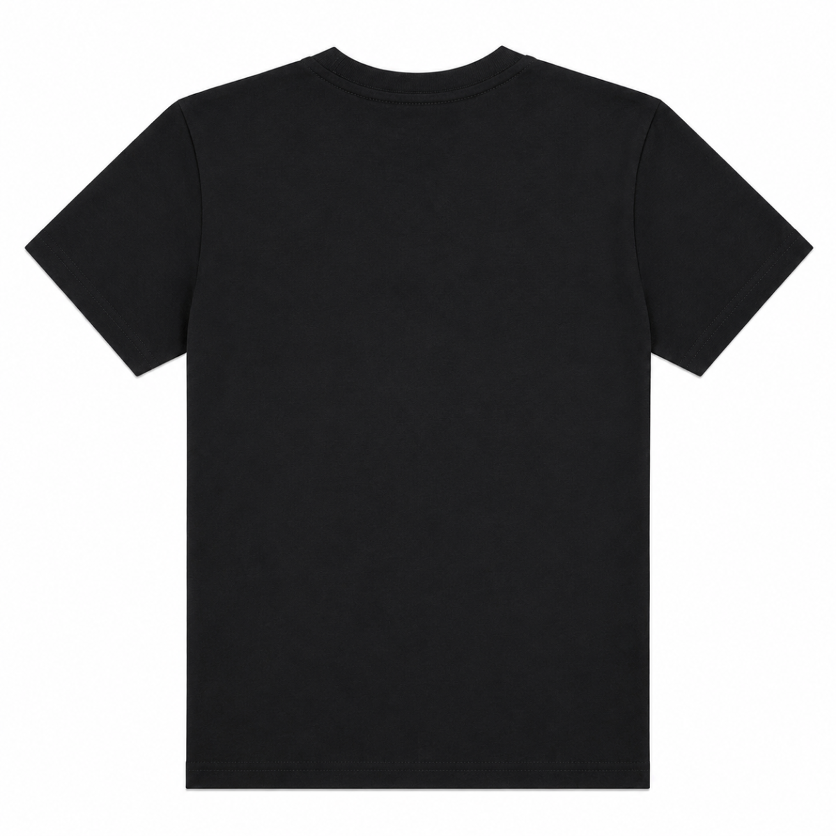 Polera Negra Con Logo Grande Flight En Letras Multicolor - Imagen 2