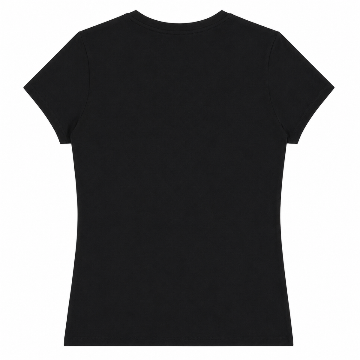 Polera Negra Con Cuadro Con Monograma En Brillos - Imagen 2