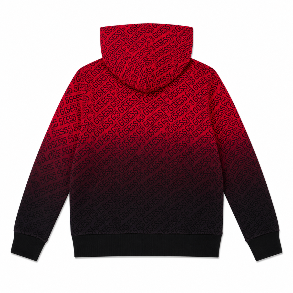 Poleron Rojo en Degrade A Negro Con Multilogos - Imagen 2