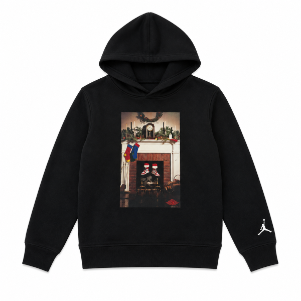 Polerón Hoodie Holiday Graphic Negro