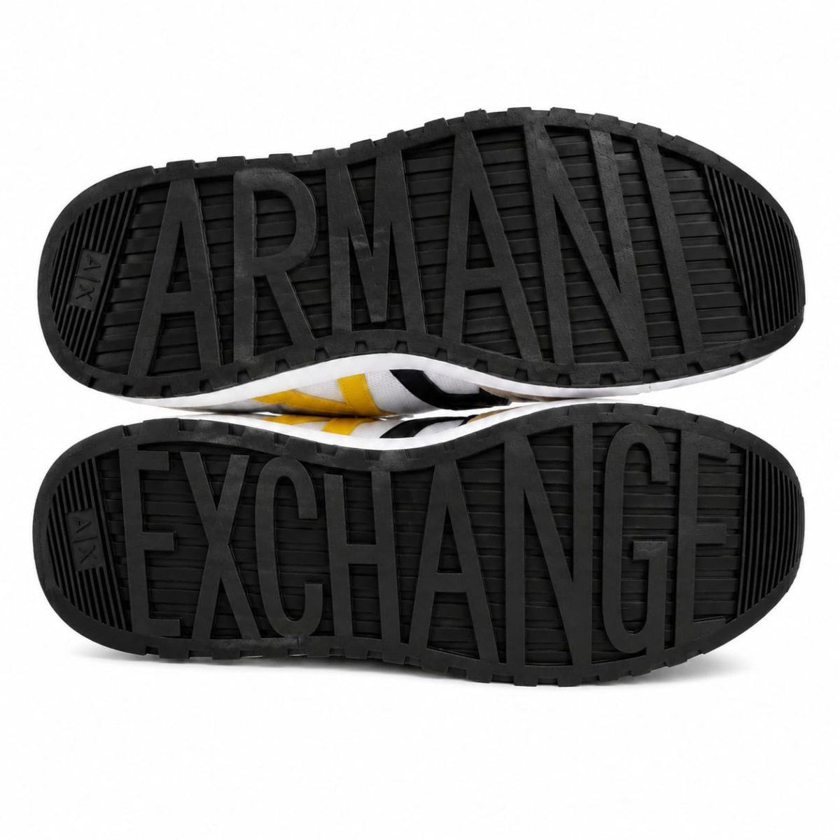 Zapatilla Deportiva Blanca Con Detalles Gris-Amarillo-Negro - Imagen 6