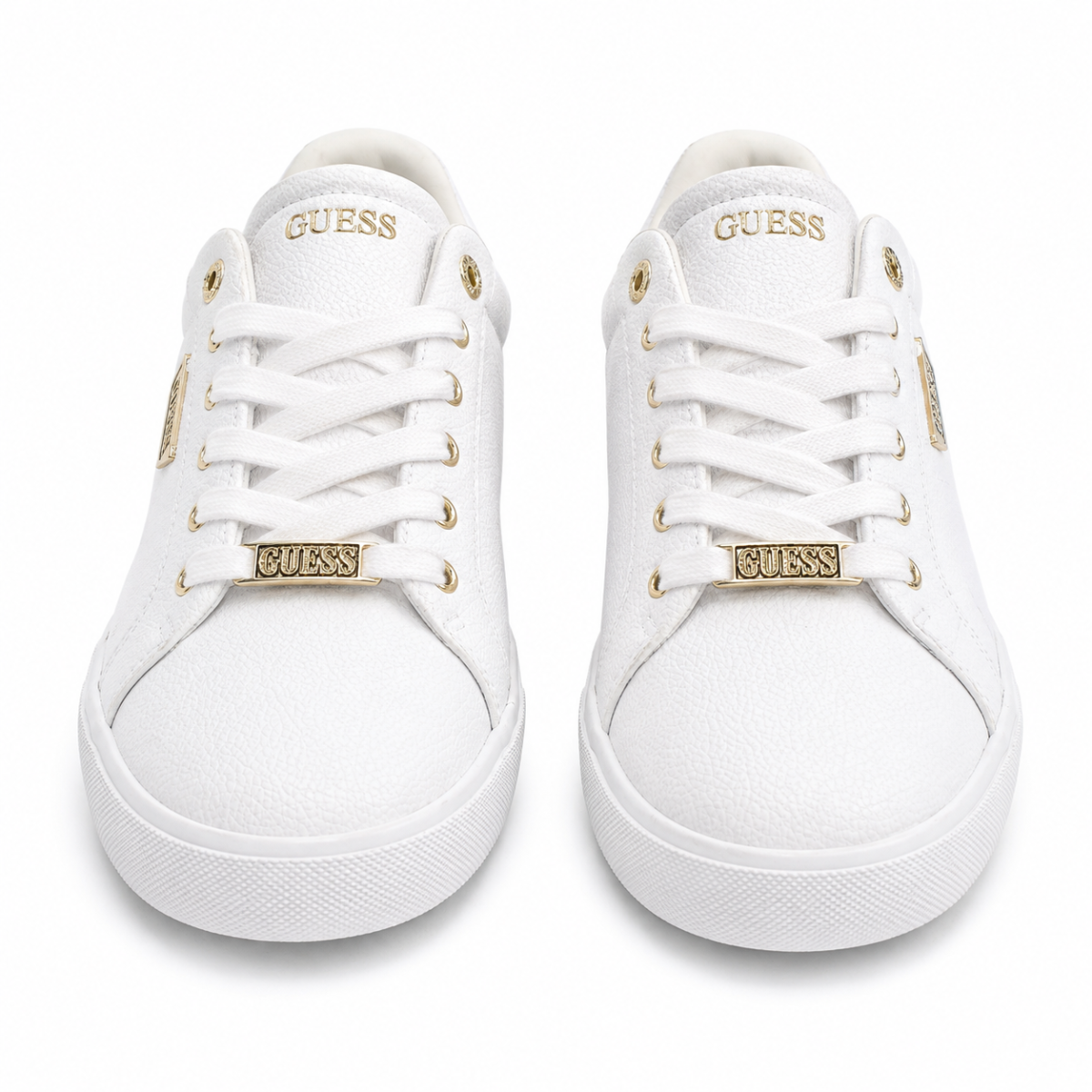 Zapatilla Blanca Con Detalles Cafe Y Dorados - Imagen 2