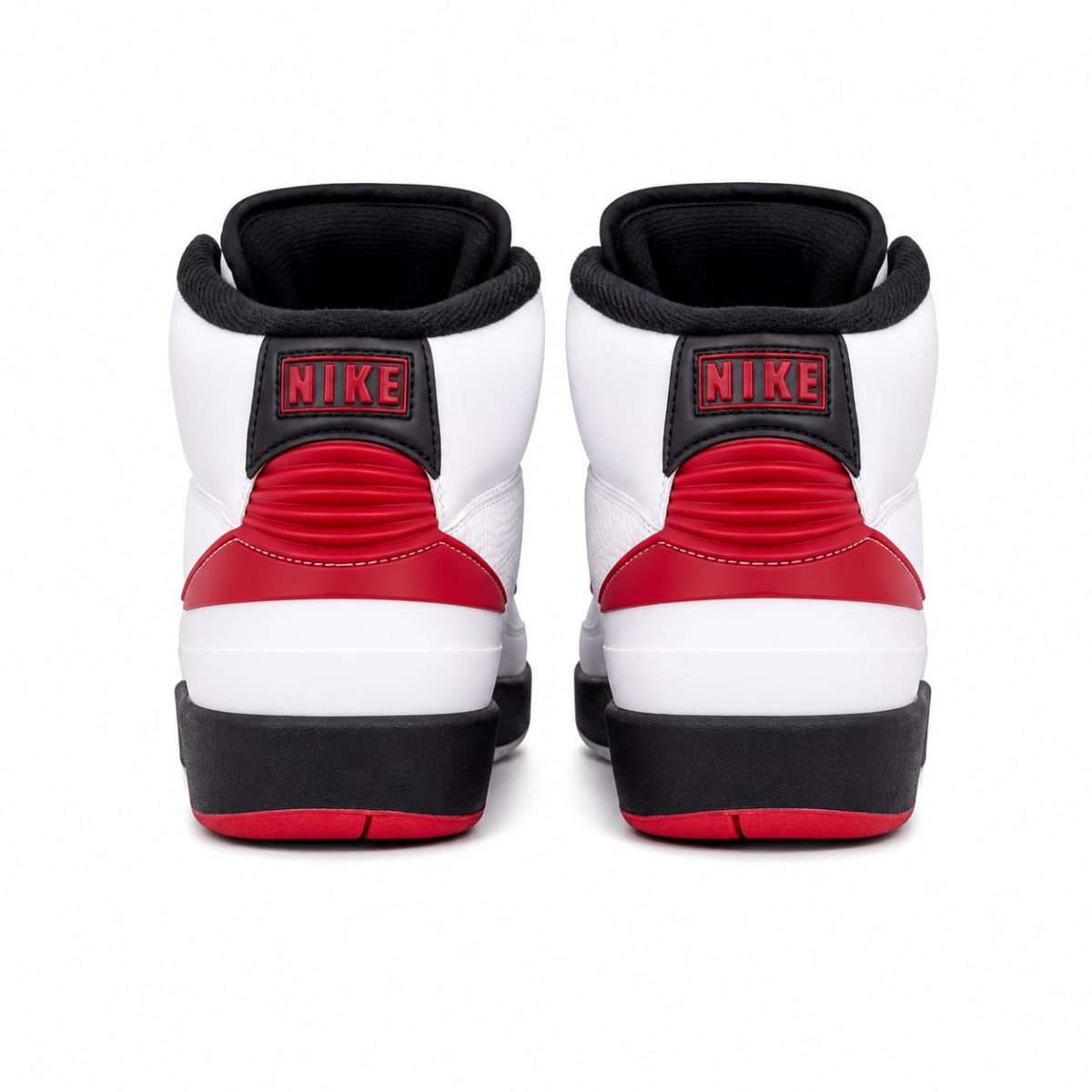 Zapatilla Deportiva Blanca De Caña Alta Y Detalles Rojo-Negro - Imagen 4