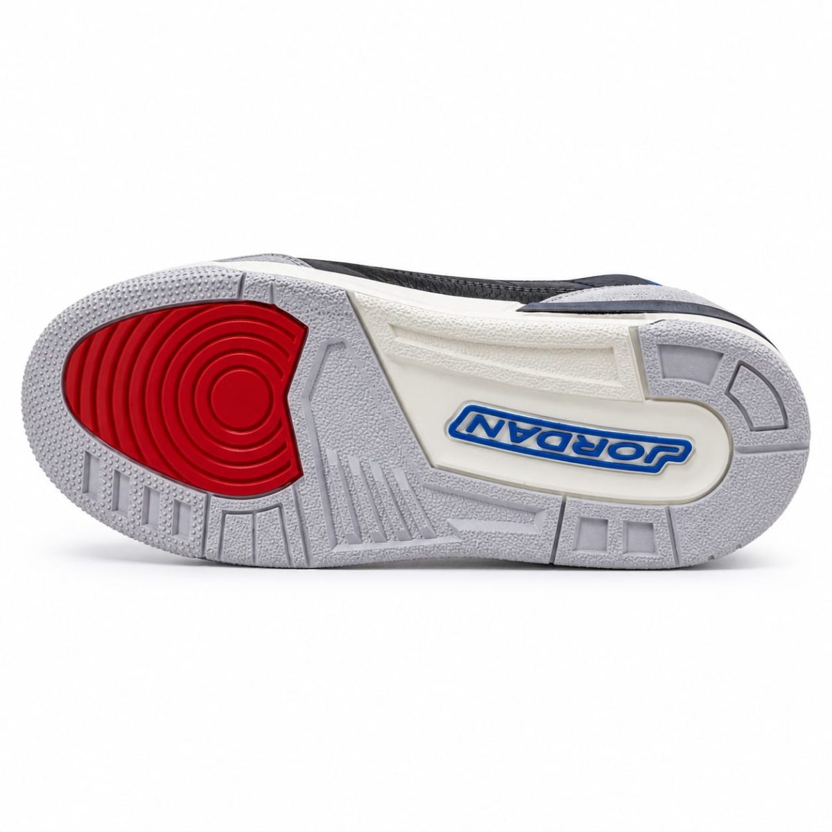 Zapatilla Deportiva Negra De Caña Alta Y Detalles Gris-Azul-Rojo - Imagen 6