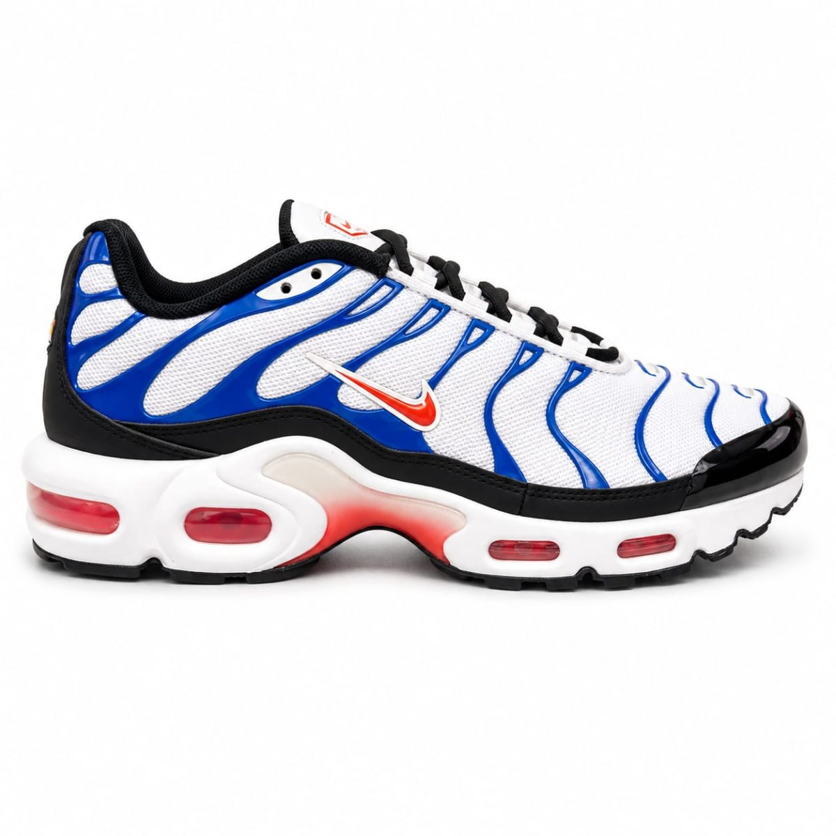 Zapatilla Deportiva Blanca Con Detalles Azul-Naranjo Y Aire En La Suela - Imagen 5