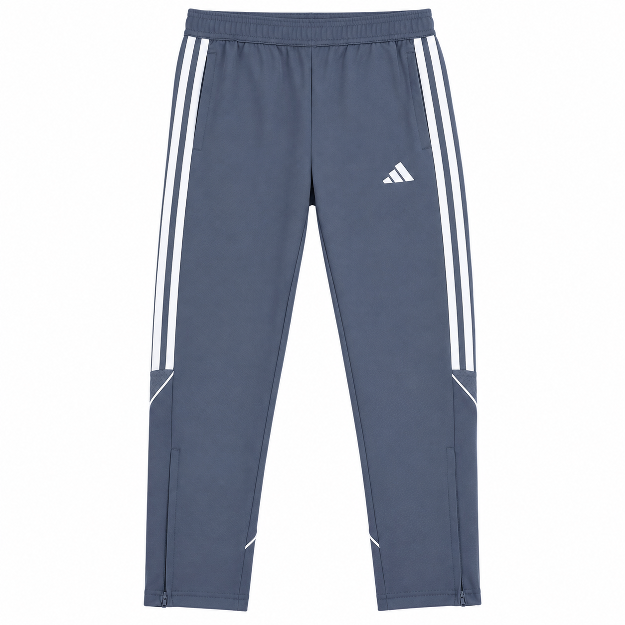 buzo deporivo gris adidas Pantalon De Buzo Deportivo Gris Con Logo Y Lineas Blancas - Imagen 1