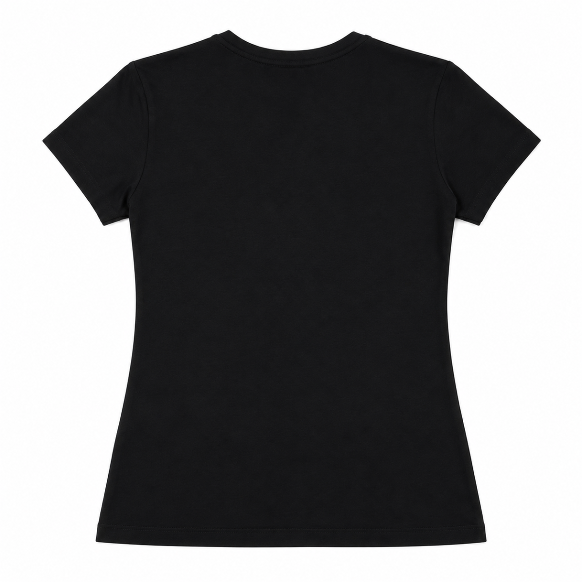 Polera Negra Con Logo Triangulo Y Los Angeles En Brillos - Imagen 2