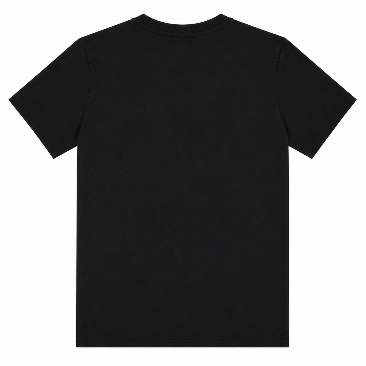 Polera Negra Con Logo Clasico Amarillo Y Letra Blancas - Imagen 2