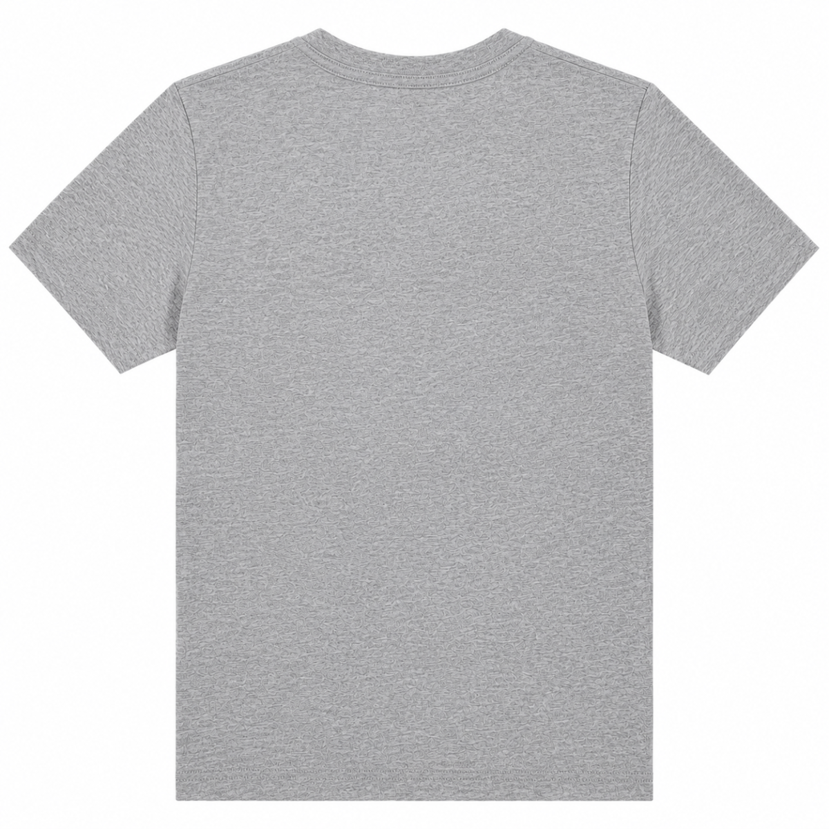 Polera Gris Jaspeado Con Logo Escrito Celeste - Imagen 2