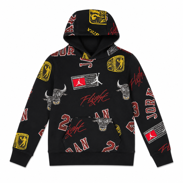 Poleron Negro Multilogos De Chicago Bulls 23