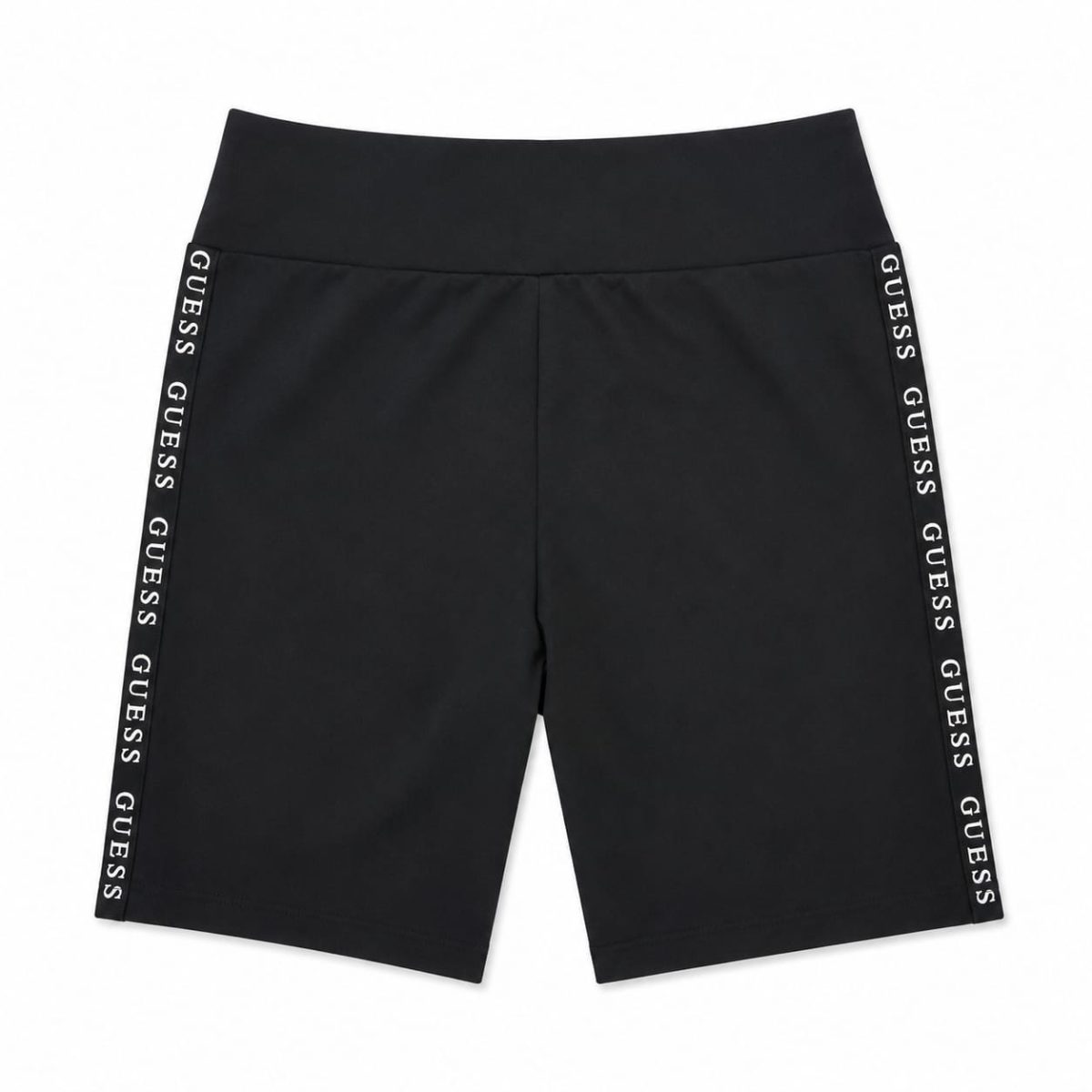 Biker Shorts Negra Con Logo A Los Costados - Imagen 2