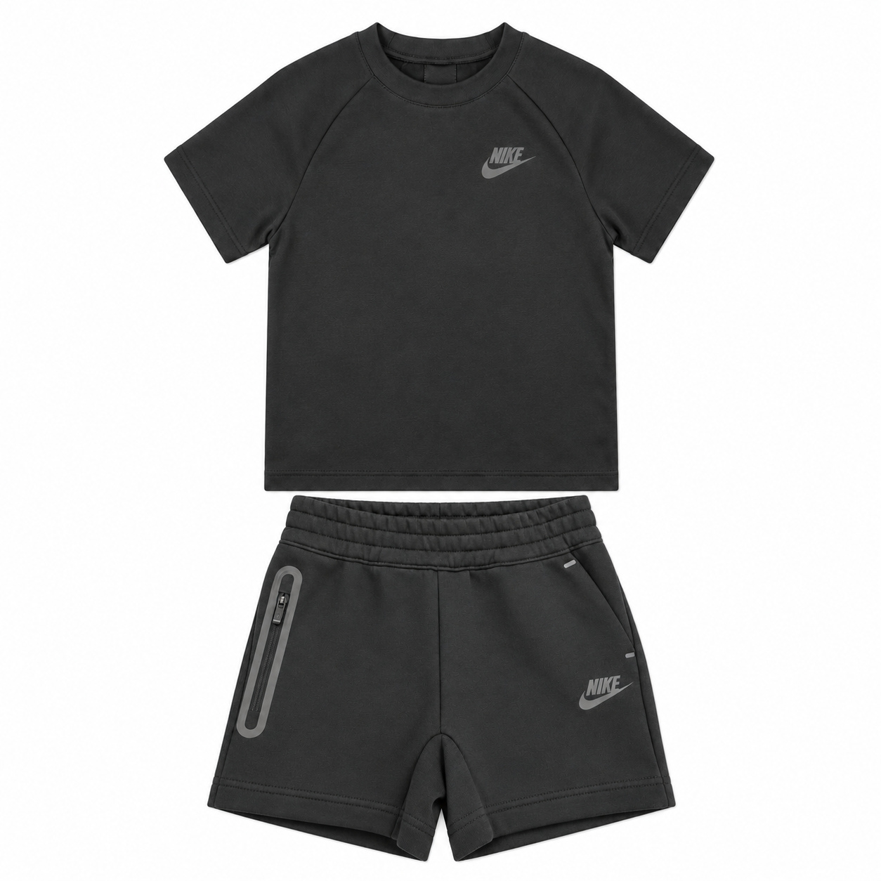 Conjunto Nike Tech Conjunto Polera Y Short Negro - Imagen 1