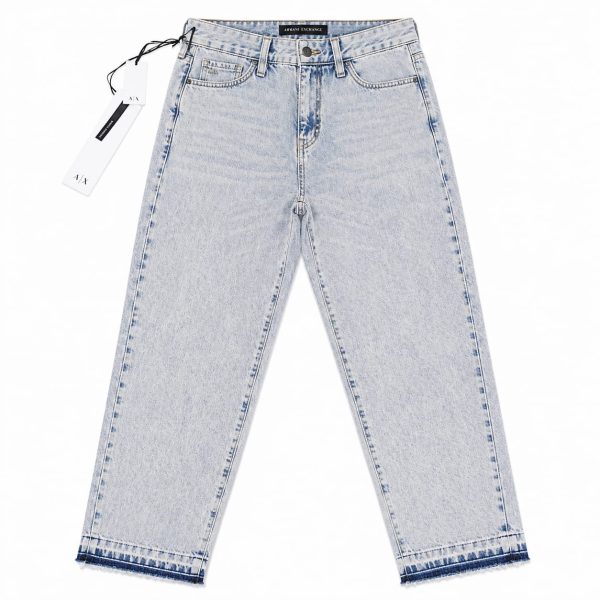 Jeans Corte Recto Azul Claro