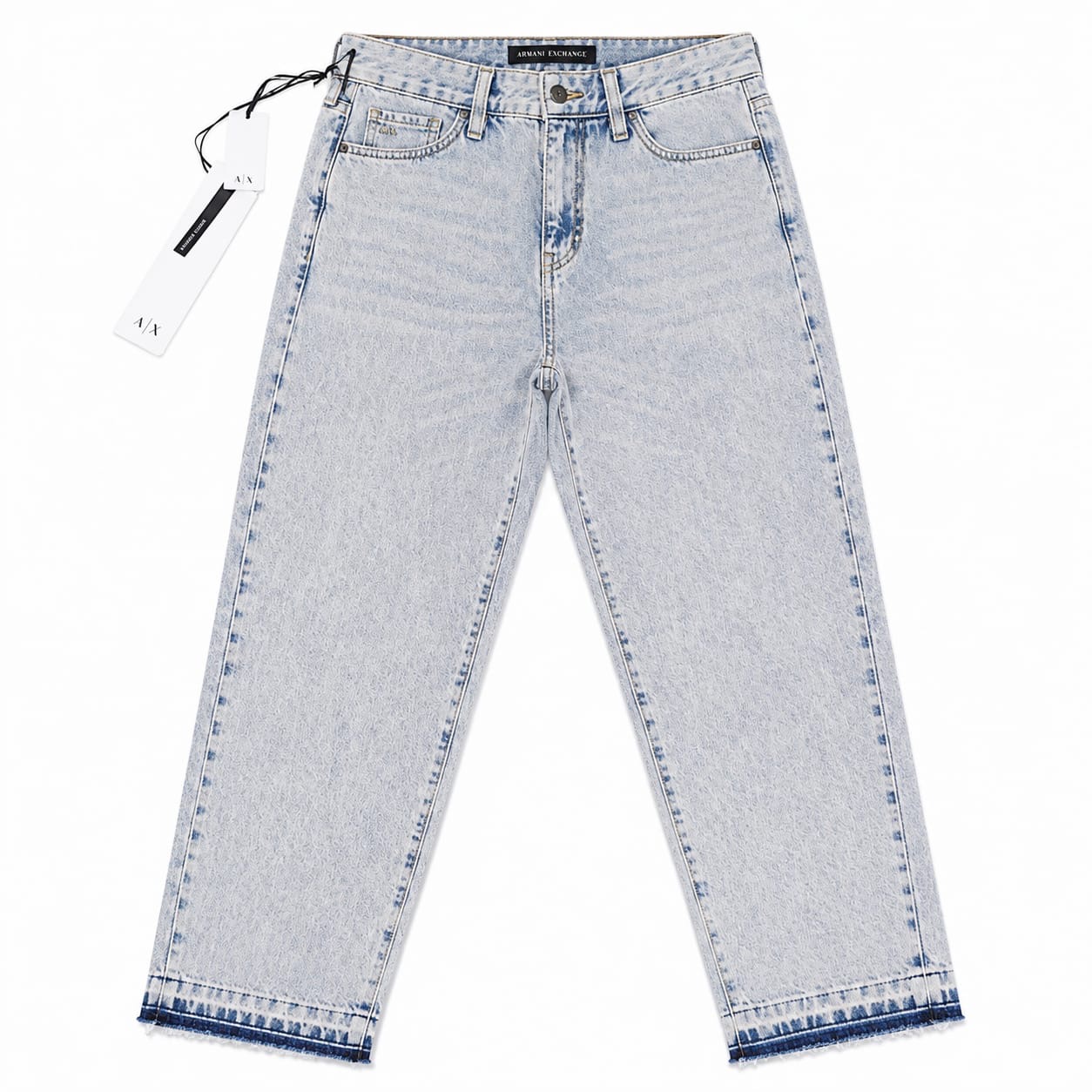 Jeans Armani Exchange Jeans Corte Recto Azul Claro - Imagen 1