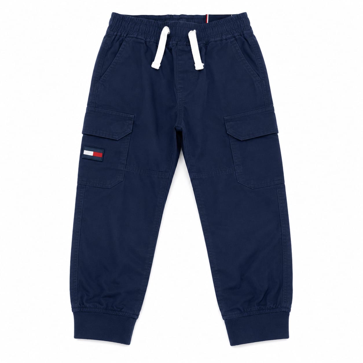 Pantalon Tommy Hilfiger Pantalón Cargo Azul Marino Con Cintura Ajustable - Imagen 1