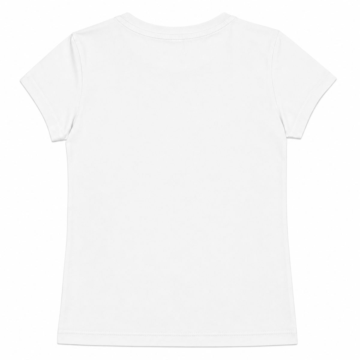 Polera Blanca Con Logo Frontal Rosado Metálico - Imagen 2