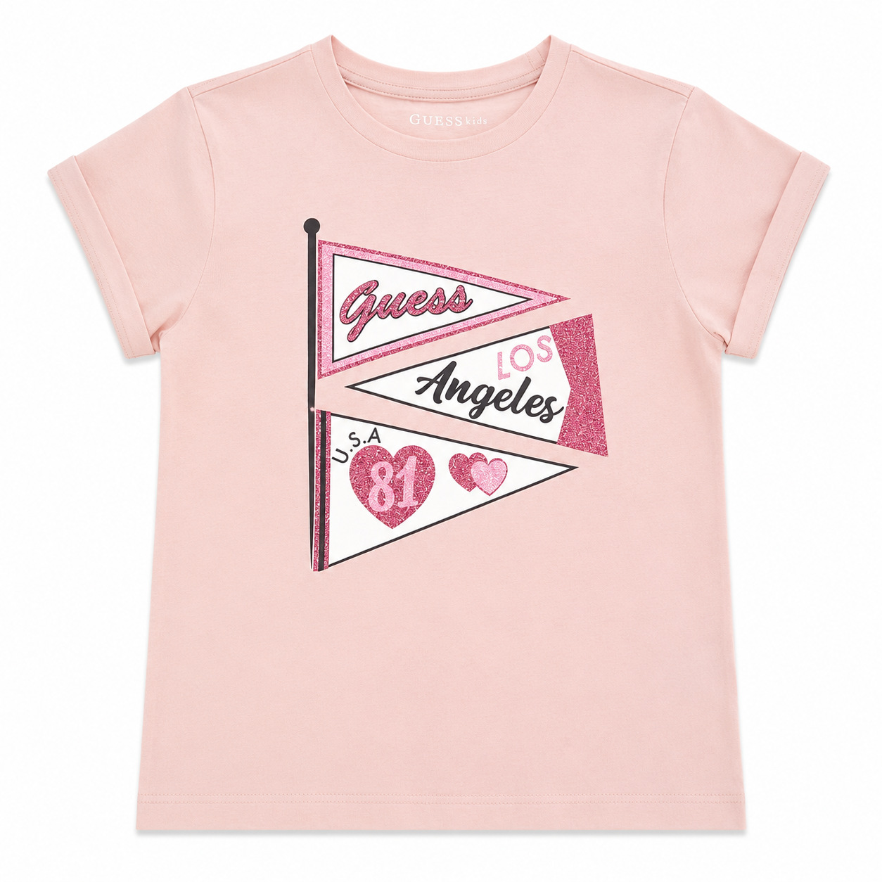Polera Guess Polera Palo Rosa Con Tres Banderines - Imagen 1