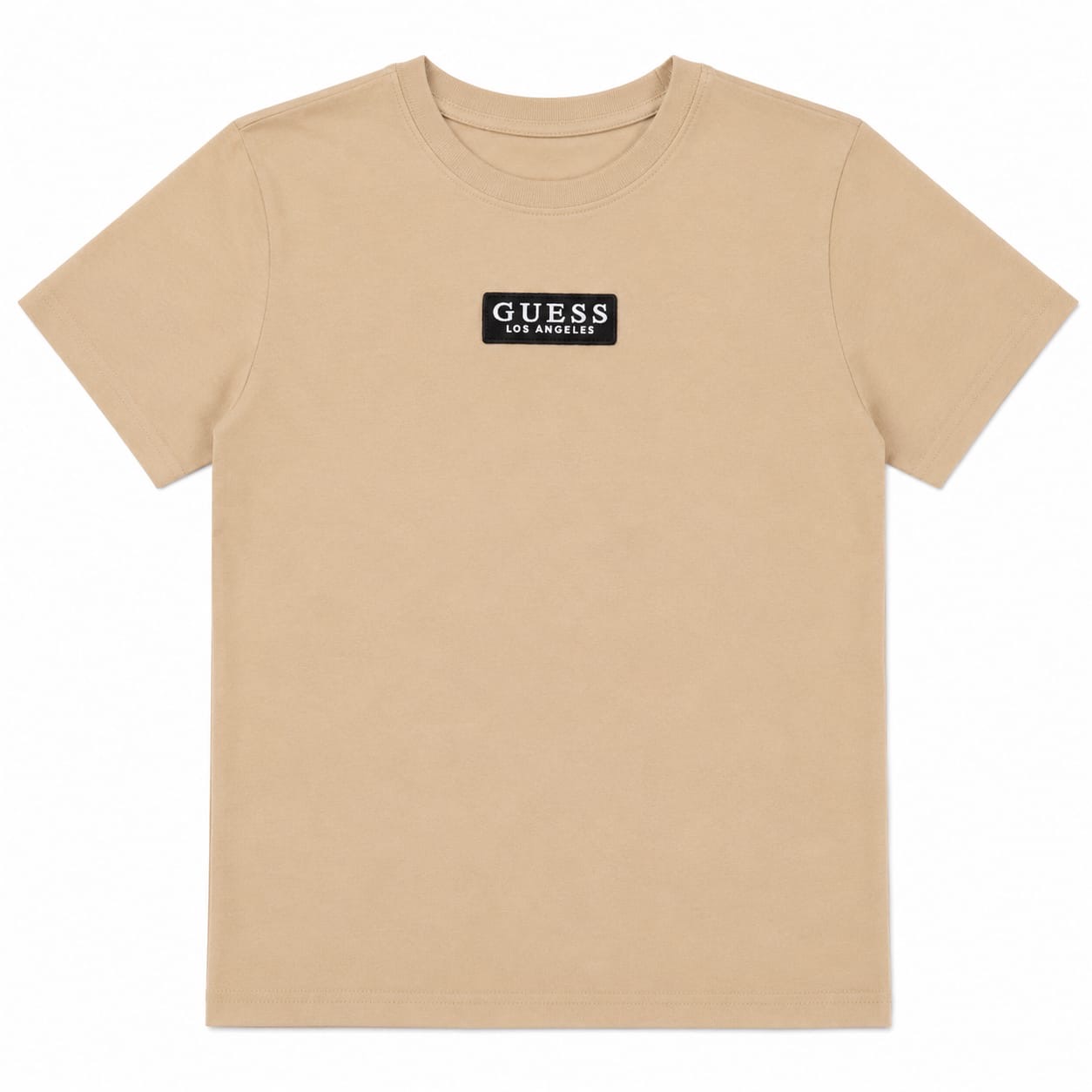 Polera Guess Beige Logo Negro Polera Beige Logo Negro - Imagen 1