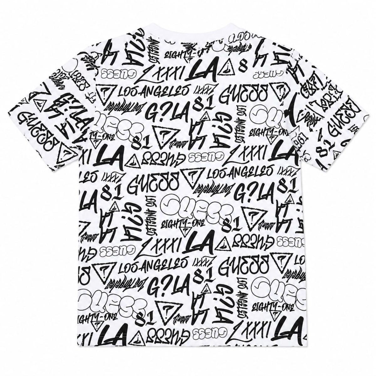 Polera Blanca Con Graffitis Negros - Imagen 2
