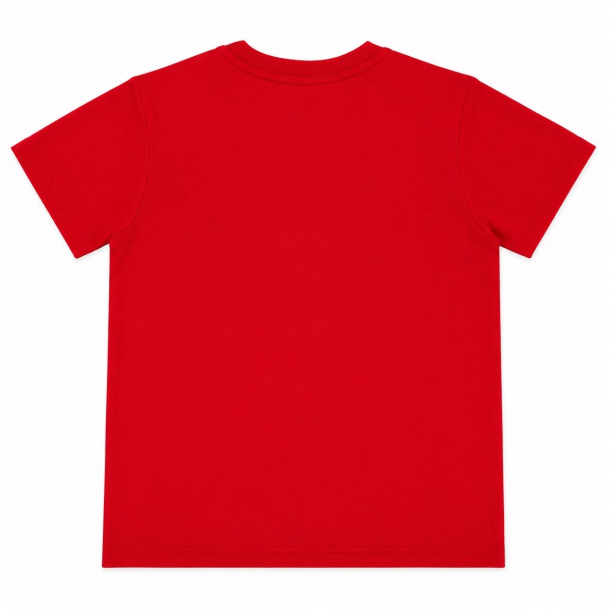 Polera Roja Logo Negro Multilogo detalles Blancos - Imagen 2
