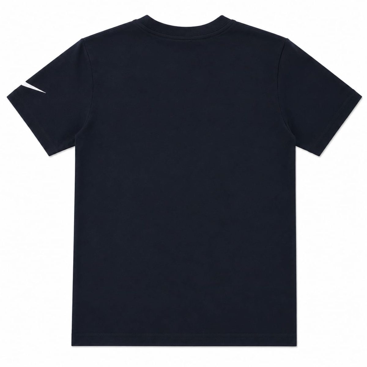 Polera Negra Con Logo Swosh Blanco Y Rojo - Imagen 2