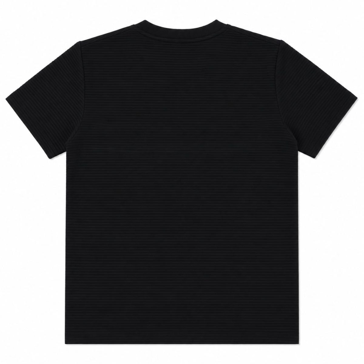 Polera Negra Con Logo Negro Engomado - Imagen 2
