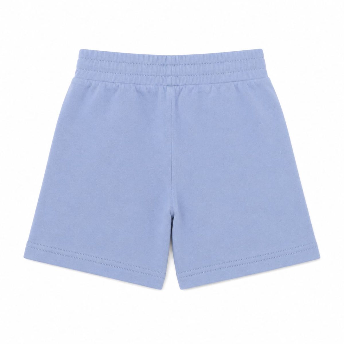 Short Celeste Con Logo Lateral Bajo Blanco - Imagen 2