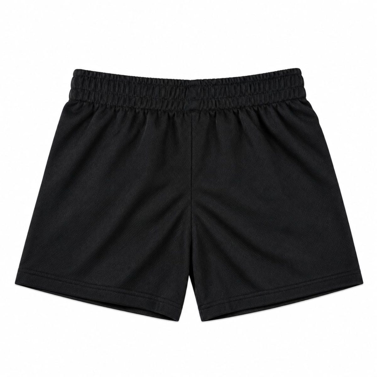 Short Deportivo Negro Con Logo Verde Neón - Imagen 2