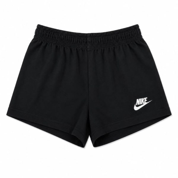 Short Negro Con Logo Lateral Blanco